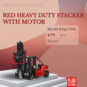 MOULD KING 17045 Technician Red Heavy Duty Stacker With Motor