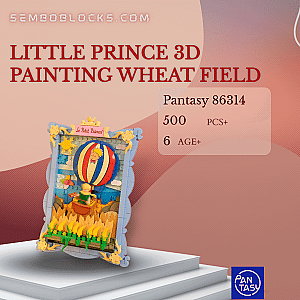 Pantasy 86314 Creator Expert Little Prince 3D Painting Wheat Field