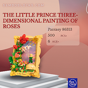 Pantasy 86313 Creator Expert The Little Prince Three-dimensional Painting Of Roses