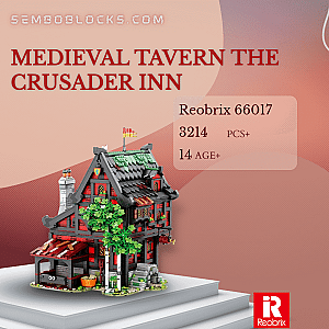 REOBRIX 66017 Modular Building Medieval Tavern The Crusader Inn