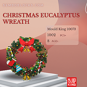 MOULD KING 10073 Creator Expert Christmas Eucalyptus Wreath