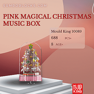 MOULD KING 10089 Creator Expert Pink Magical Christmas Music Box