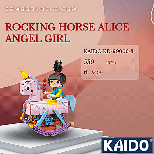 KAIDO KD-99006-3 Creator Expert Rocking Horse Alice Angel Girl