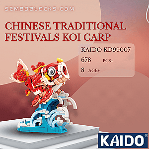 KAIDO KD99007 Creator Expert Chinese Traditional Festivals Koi Carp
