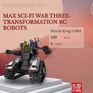 MOULD KING 15083 Technician Max Sci-fi War Three-transformation RC Robots