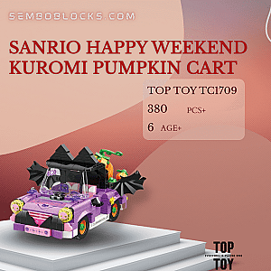 TOPTOY TC1709 Creator Expert Sanrio Happy Weekend Kuromi Pumpkin Cart