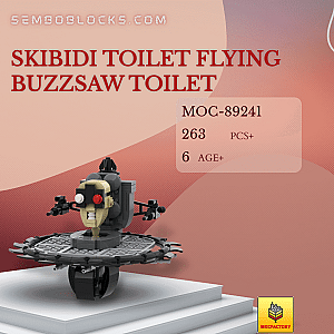MOC Factory 89241 Movies and Games Skibidi Toilet Flying Buzzsaw Toilet