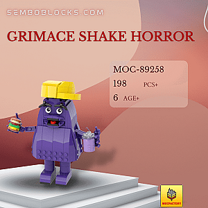 MOC Factory 89258 Creator Expert Grimace Shake Horror
