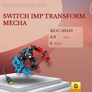 MOC Factory 89259 Creator Expert Switch Imp Transform Mecha