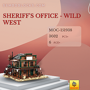 MOC Factory 151938 Modular Building Sheriff's Office - Wild West