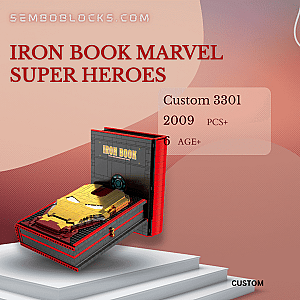 Custom 3301 Creator Expert Iron Book Marvel Super Heroes
