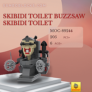 MOC Factory 89244 Movies and Games Skibidi Toilet Buzzsaw Skibidi Toilet