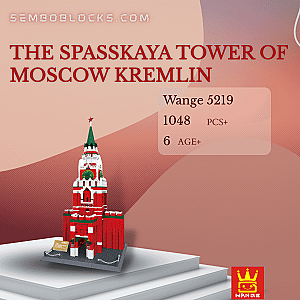 WANGE 5219 Creator Expert The Spasskaya Tower of Moscow Kremlin