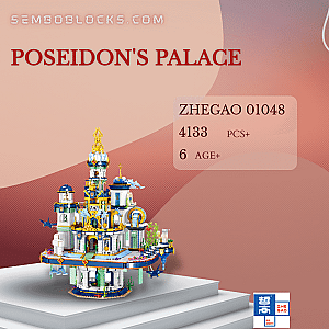 ZHEGAO 01048 Creator Expert Poseidon's Palace
