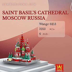 WANGE 6213 Modular Building Saint Basil's Cathedral Moscow Russia