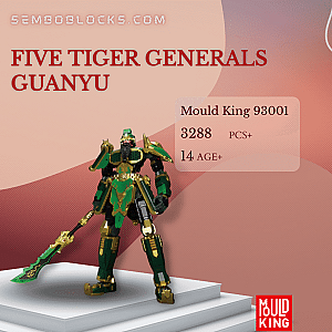 MOULD KING 93001 Creator Expert Five Tiger Generals GuanYu