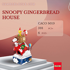 CACO S010 Movies and Games Snoopy Gingerbread House