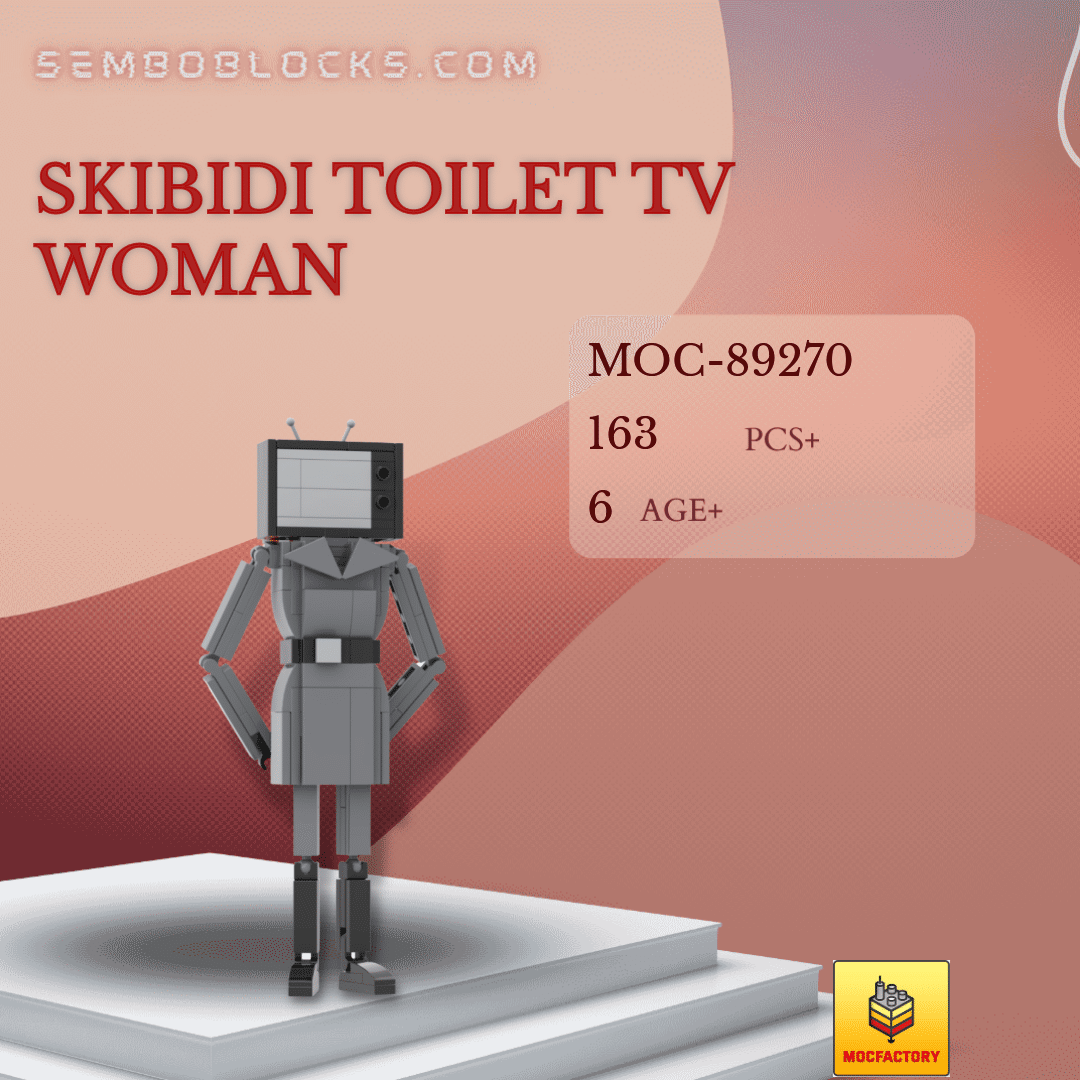 MOC Factory 89270 Movies and Games Skibidi Toilet TV Woman | SEMBO Blocks  Shop ⚡️ Official SEMBO Brick Toy Store