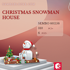 SEMBO 601156 Creator Expert Christmas Snowman House