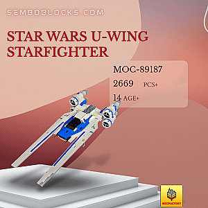 MOC Factory 89187 Star Wars Star Wars U-wing Starfighter