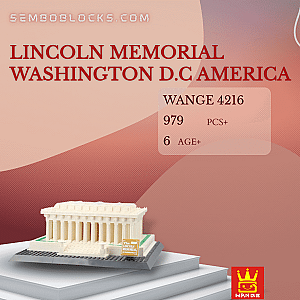 WANGE 4216 Modular Building Lincoln Memorial Washington D.C America