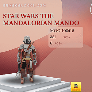 MOC Factory 108512 Star Wars Star Wars The Mandalorian Mando