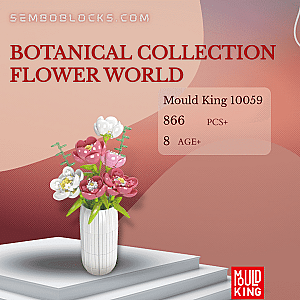 MOULD KING 10059 Creator Expert Botanical Collection Flower World