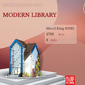 MOULD KING 16022 Modular Building Modern Library