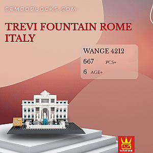WANGE 4212 Modular Building Trevi Fountain Rome Italy