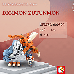 SEMBO 609320 Creator Expert Digimon Zutunmon