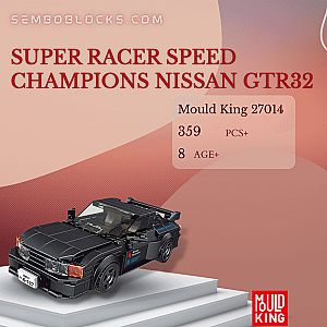 MOULD KING 27014 Technician Super Racer Speed Champions Nissan GTR32