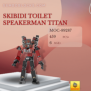 MOC Factory 89287 Movies and Games Skibidi Toilet Speakerman Titan