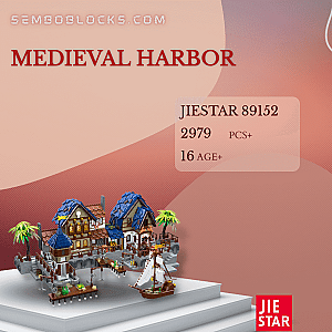 JIESTAR 89152 Creator Expert Medieval Harbor