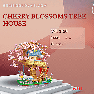 Wele 2136 Creator Expert Cherry Blossoms Tree House