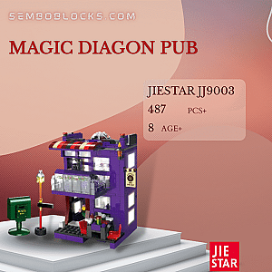 JIESTAR JJ9003 Modular Building Magic Diagon Pub