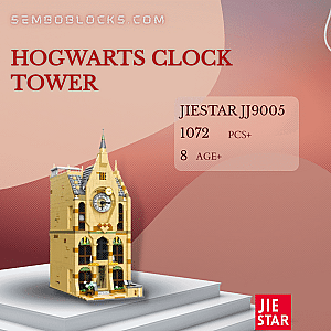 JIESTAR JJ9005 Modular Building Hogwarts Clock Tower