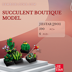 JIESTAR JJ9011 Creator Expert Succulent Boutique Model
