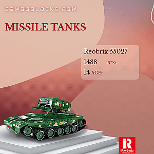 REOBRIX 55027 Military Missile Tanks