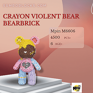 MPIN M6606 Creator Expert Crayon Violent Bear Bearbrick