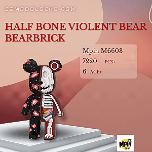 MPIN M6603 Creator Expert Half Bone Violent Bear Bearbrick