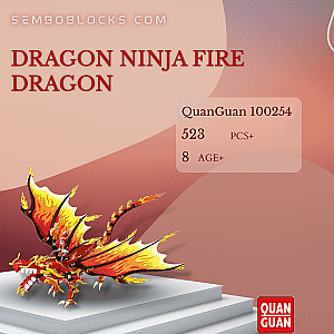 QUANGUAN 100254 Creator Expert Dragon Ninja Fire Dragon