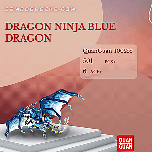 QUANGUAN 100255 Creator Expert Dragon Ninja Blue Dragon