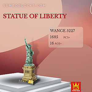 WANGE 5227 Modular Building Statue of Liberty