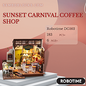 Robotime DG162 Creator Expert Sunset Carnival Coffee Shop