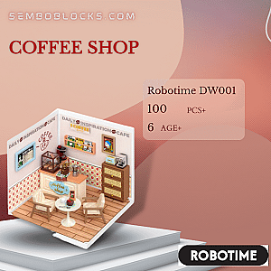Robotime DW001 Creator Expert Coffee Shop