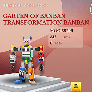 MOC Factory 89296 Movies and Games Garten of Banban Transformation Banban