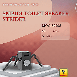 MOC Factory 89295 Movies and Games Skibidi Toilet Speaker Strider