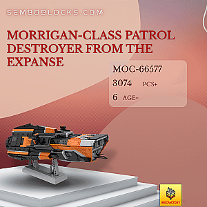 MOC Factory 66577 Space Morrigan-class Patrol Destroyer from The Expanse