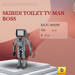 MOC Factory 89299 Movies and Games Skibidi Toilet TV Man Boss