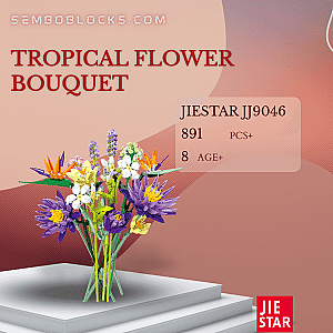 JIESTAR JJ9046 Creator Expert Tropical Flower Bouquet